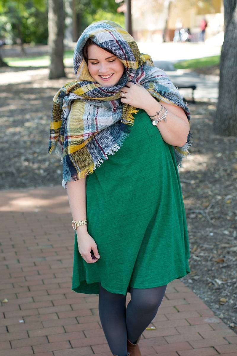 blanket scarf as headscarf or cover